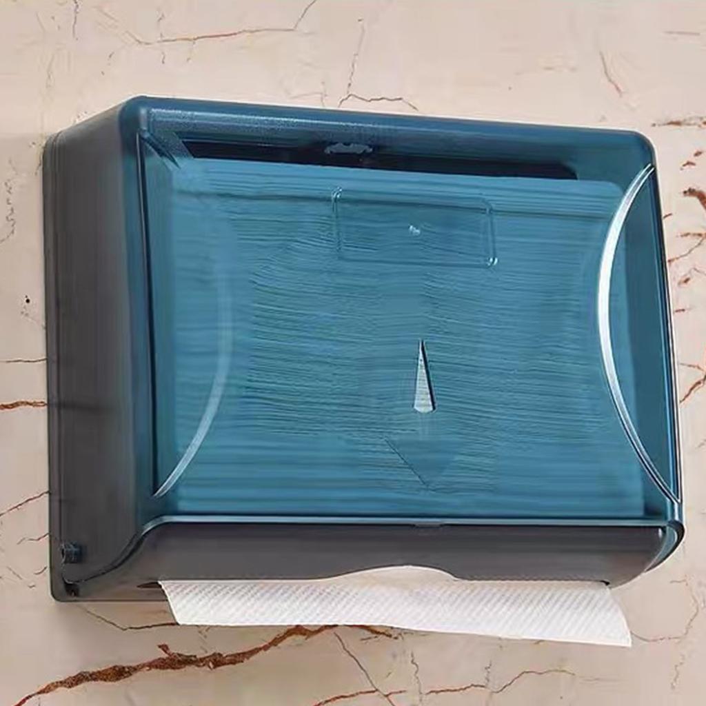 Tissue Box ABS Simple Large Capacity Space Saving Wall Mounted Tissue Holder for Hotel Toilet Home