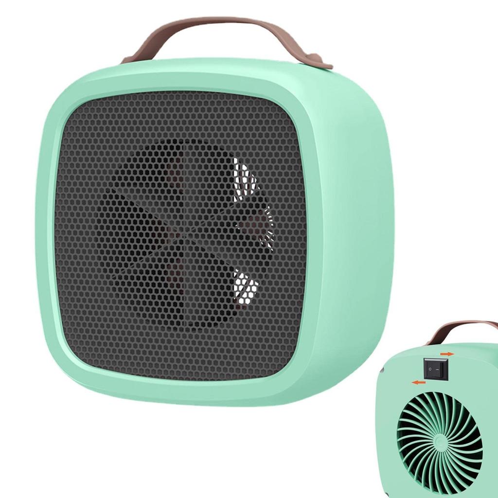 Încălzitor portabil Ventilator din ceramică Economisire de energie în condiții de siguranță Termostat de cameră liniștit pentru interior Birou Baie 220V 500w Priză UE