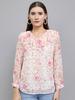 Women Regular Fit Pink Top
