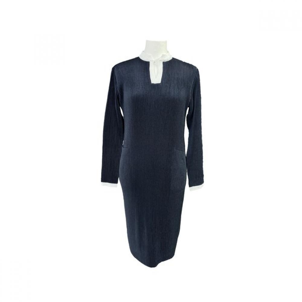 Specchio V Neck Pleated Long sleeVe Dress 442 585 99