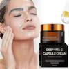 Deep Vita C Kapselcreme - Vitamin C Kapsel Gesichtsfeuchtigkeitsgel mit Kollagen & Niacinamid - Anti-Falten, Straffend, Feuchtigkeitsspendend Haut-TF