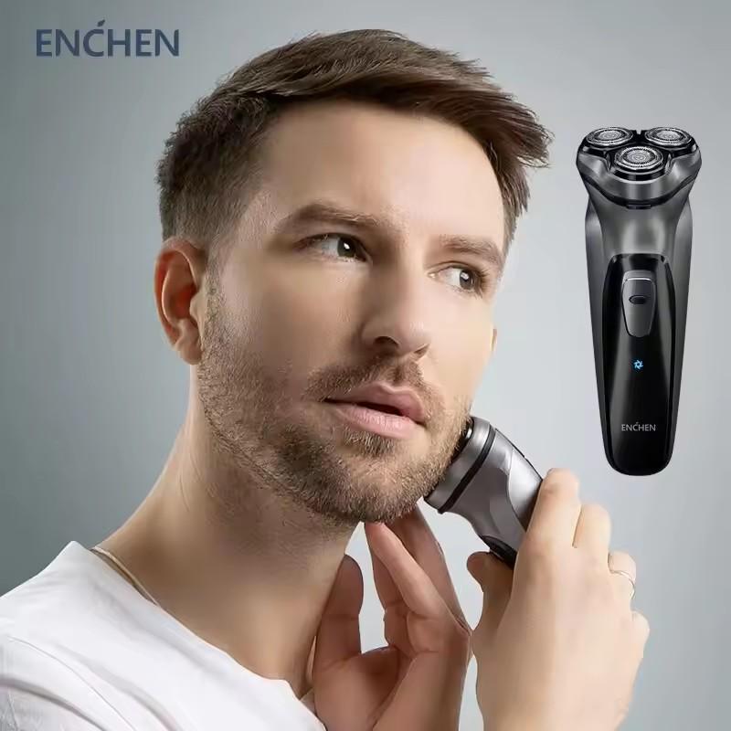 Xiaomi ENCHEN Blackstone Electric Rotary 3D Shaver Type-C Quick Charging Precision Trimmer And Safety Lock Razor