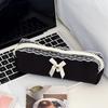 Black Pencilcase Bags Lace Stationery Storage Bag Cute Pencil Case  Organizer Pouch