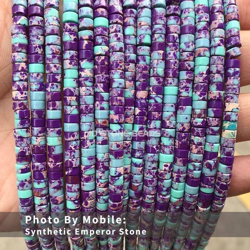 4x2mm Natural Pink Opal Turquoise Jasper Rondelle Beads Cylinder Flat Loose Spacer Bead For Jewelry Making Diy Bracelet Necklace