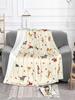 Cute Dachshunds Puppy Blanket Dog Flannel Warm Throw Blankets for Home Decor Spring Autumn Cozy Living Room