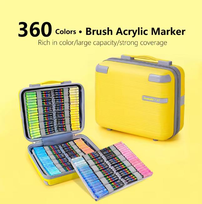 Custom High Quality 360-color Acrylic Markers Marker Pens Art Marker Pens for Painting Marker Pen Sets