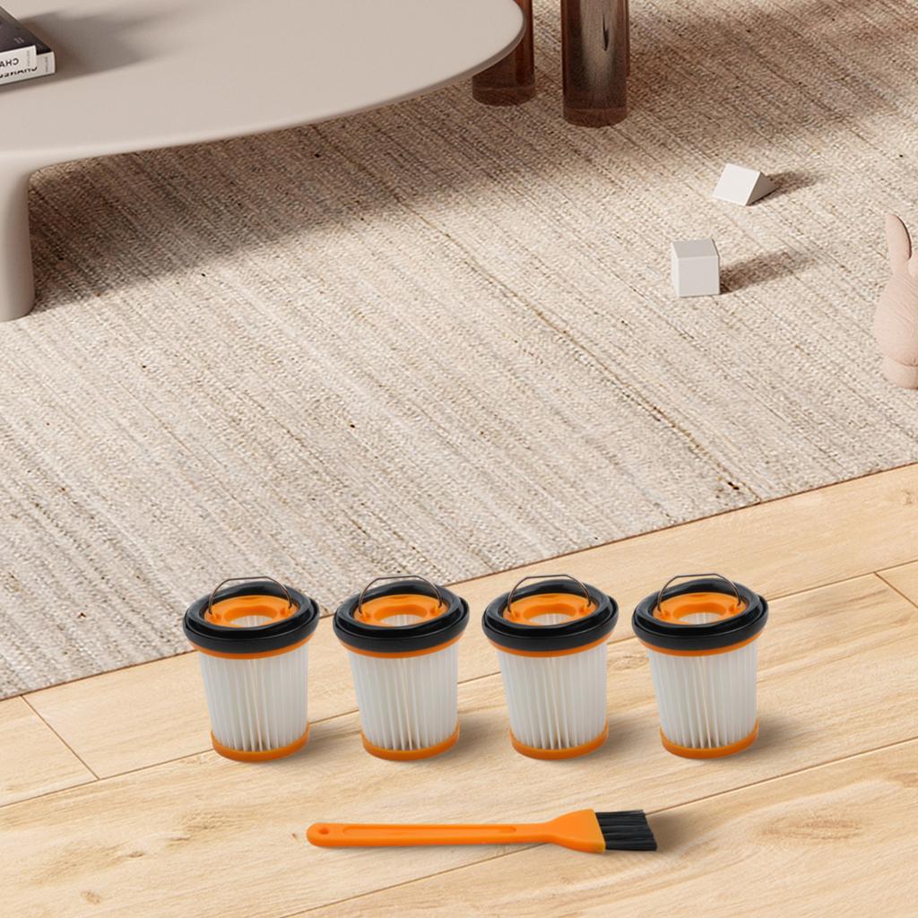 Replacement Filter Mesh Kit Compatible with For Shark Handheld Vacuums Including Four Filters and a Handy Brush