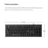 Rapoo K150 Full-Size Wired Office Keyboard