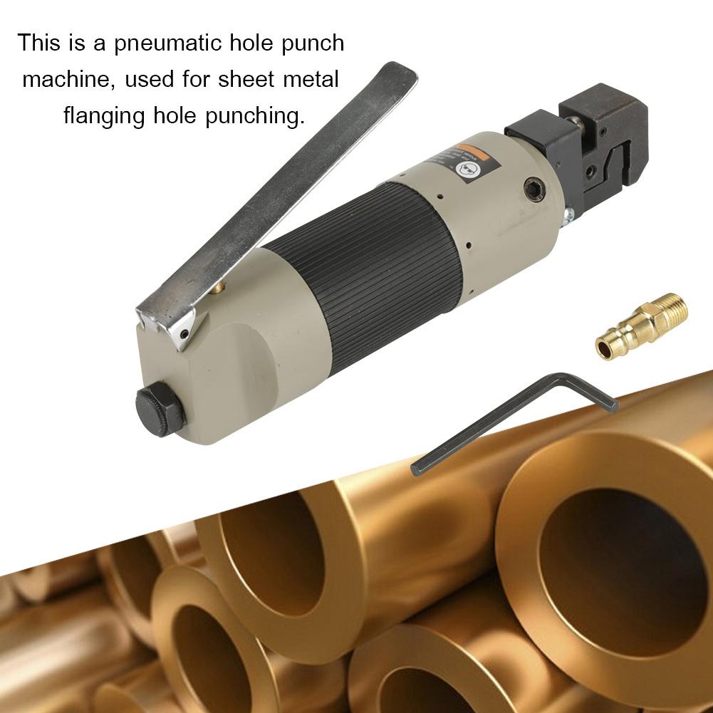 Poinçonneuse pneumatique pour tôle Poinçonneuse à air pour trous Outil de poinçonnage de brides avec connecteur