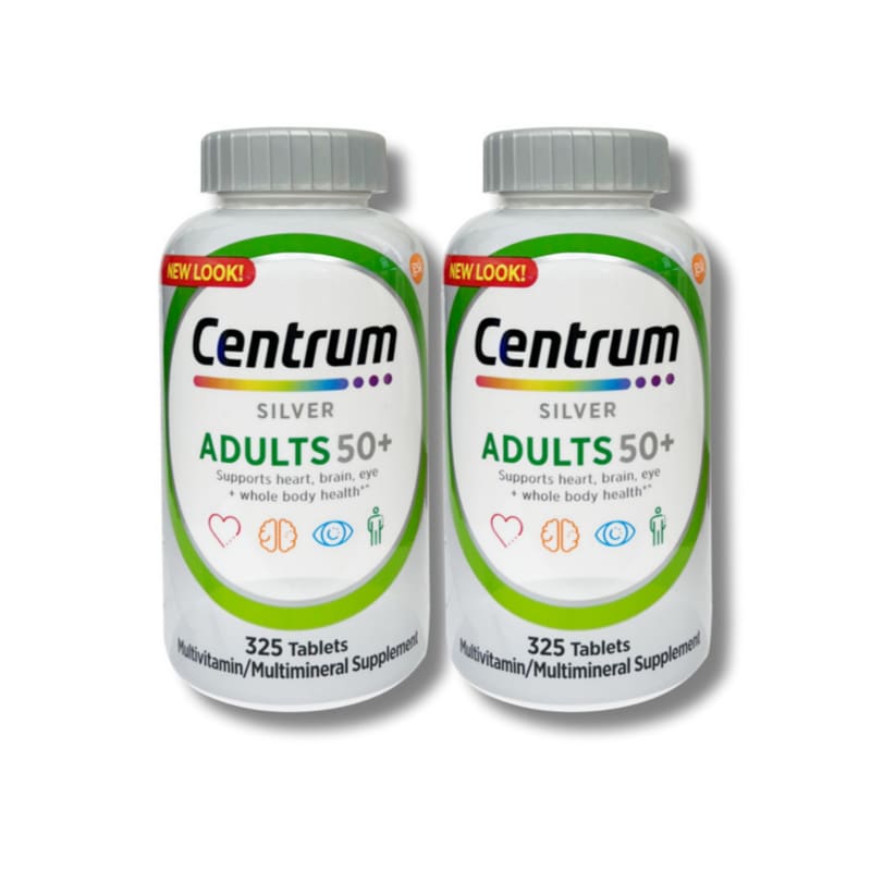 Centrum Silver Multivitamin for Ages 50 and Over, 650 Tablets (325 Tablets + 325 Tablets)