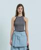 Petal Sleeveless Knit (Charcoal)