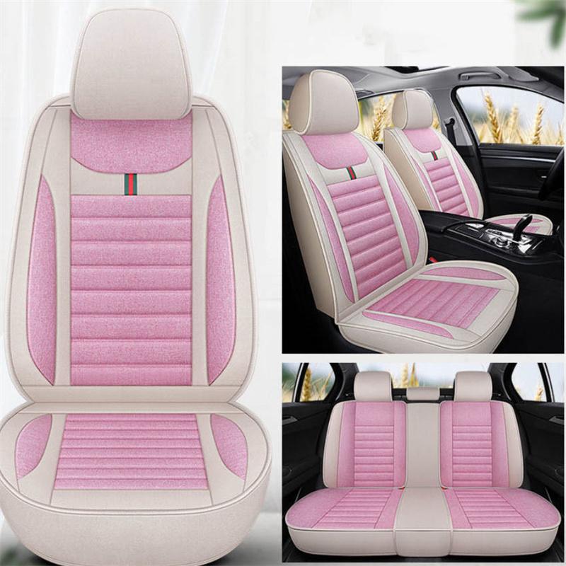 Coprisedile Universale in Lino Protezione Sedile Auto in Lino Cuscino per Veicolo Automobilistico Adatto per Berlina SUV Pick-up Articoli per Auto