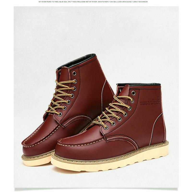 Stiefel Herren Casual High Top Schuhe Paar Arbeitsstiefel Große Schädel Schuhe