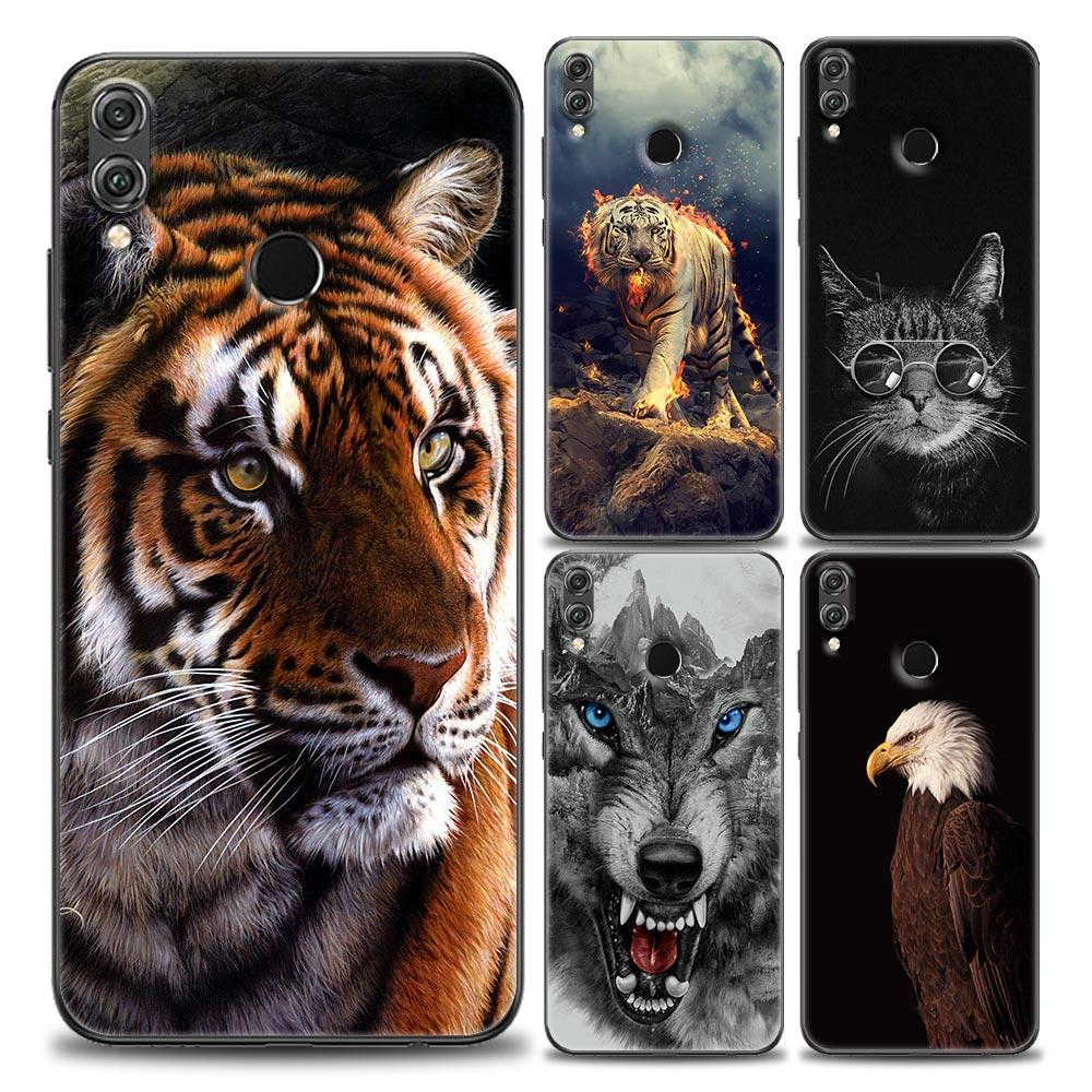 Eagle Cat Lion Tiger Animal Phone Case For Honor 50 30 10 Lite 30i 20 20e 9A 9C 9X Pro 8X Nova 8i 9 Y60 Cover Soft Silicone Case