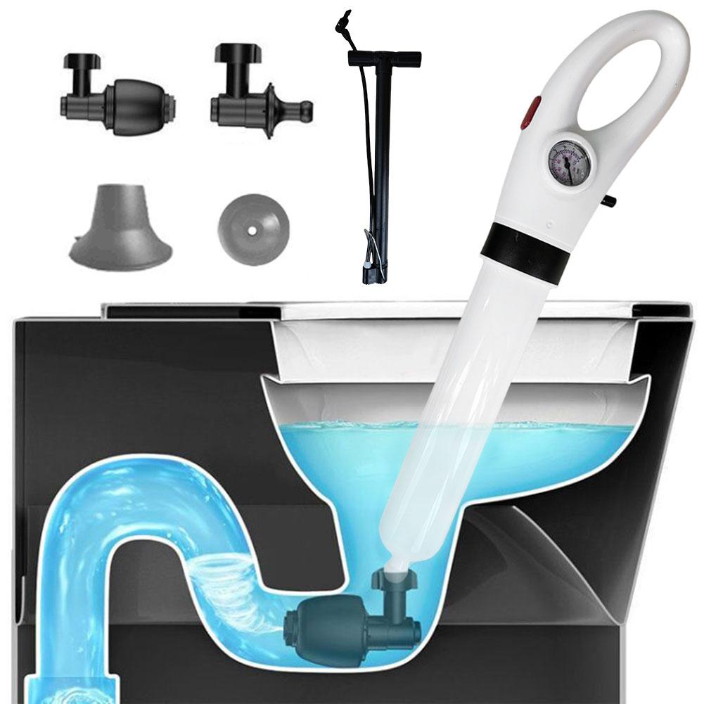 Drain Clog Remover Tool Manual High Pressure Air Drain Cleaner Sink Plunger Applied To Toilet Floor Drain Sewer Clogged Pipe
