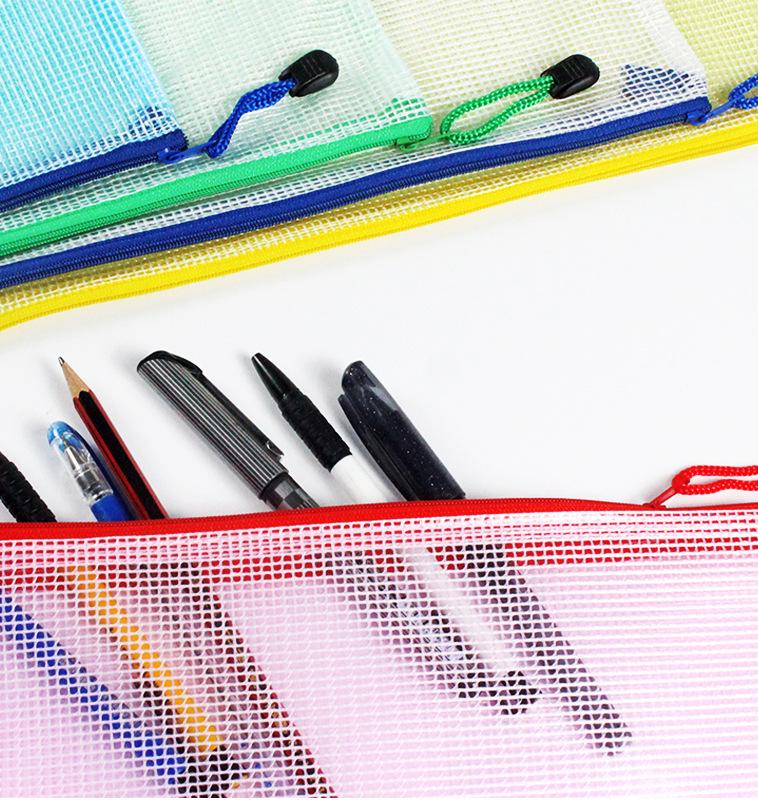 Waterproof Mesh Document & Zipper Bag - Transparent A4/A5