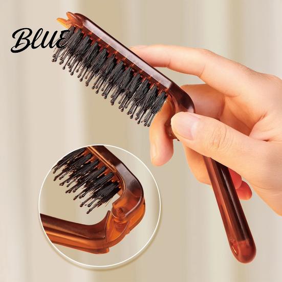 Durable Folding Comb 1/2/3Pcs Boar Bristle Foldable Hair Brush Men Women Detangling Styling Portable Travel for All Types Massage Scalp Brush