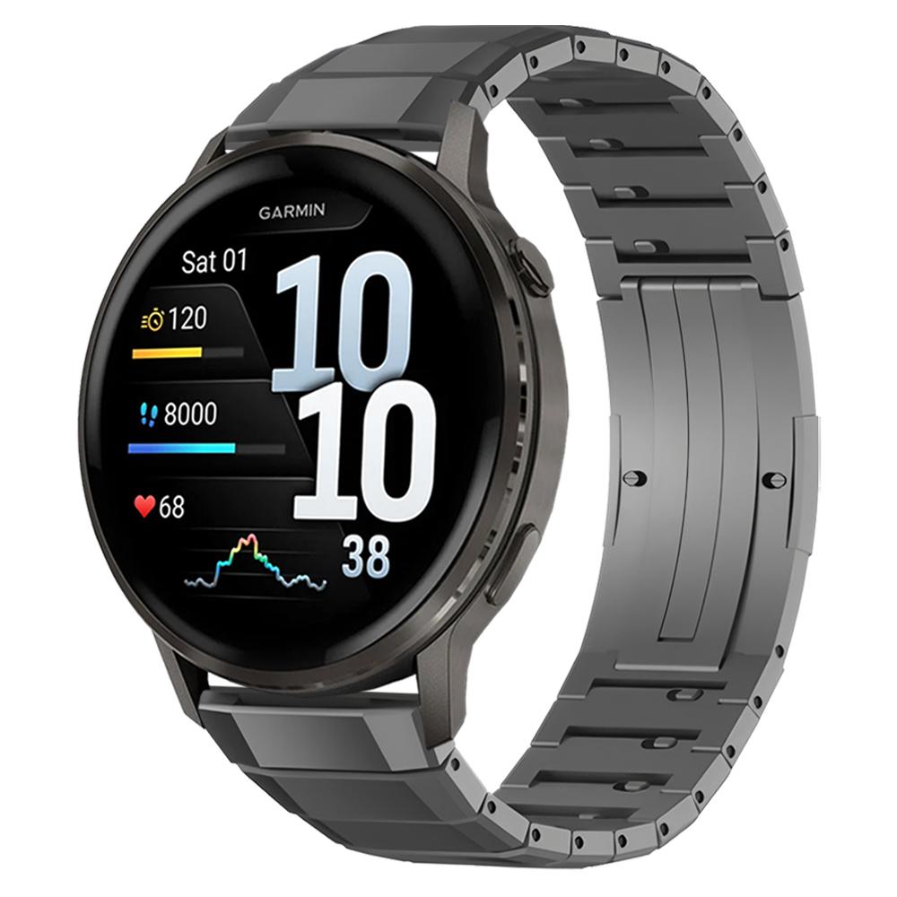 22mm Titan Metall Armband Riemen Für Garmin Venu 4 3 2 45mm/D2 Air X15 Luxus Uhrenarmband Für Forerunner 570 47mm 265 255 Band