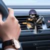 Car Interior Dashboard Decoration Ornament Scent Enhancer, Cute Pilot Model With Active Propeller Vent Mounted Freshener