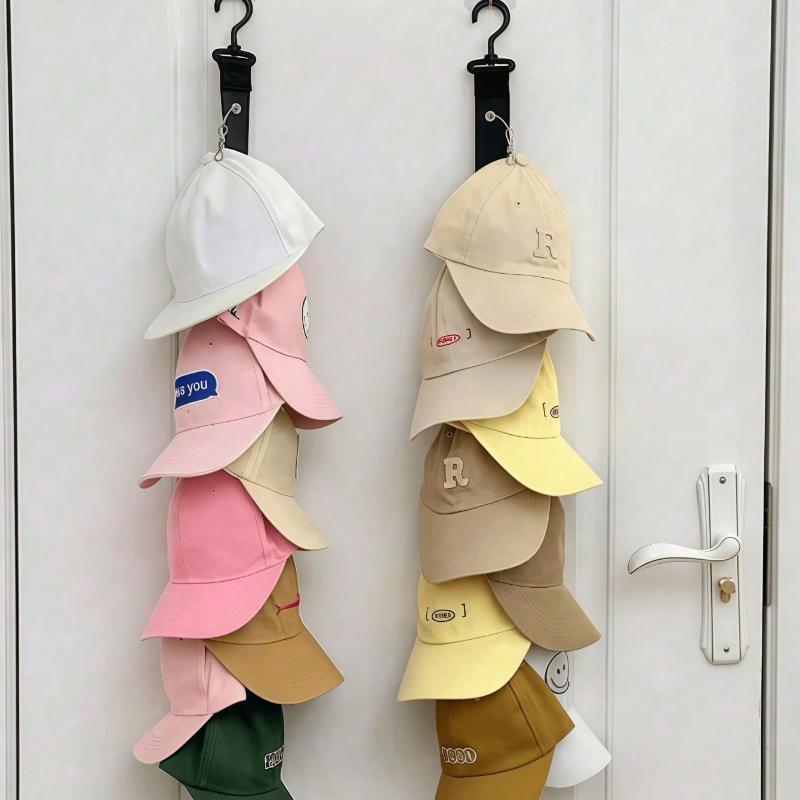 1 pieza Almacenamiento de Sombreros, Artefacto para Colgar Sombreros en Casa, Armario Trasero de Puerta, Estante de Almacenamiento para Sombreros de Lengua de Pato sin Perforaciones, Organización Colgante de Pared