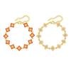 Copper Epoxy Zircon Four Leaf Flower Necklace Women'S Temperament Niche Flower Bracelet Pbr-219