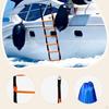 Boat Rope Ladder, Boarding Lightweight, Practical, Non-Slip, Portable, for Dinghy, Sailboat,