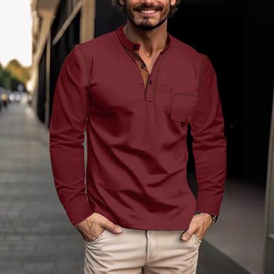 Men's Contrast Collar Oxford Shirt