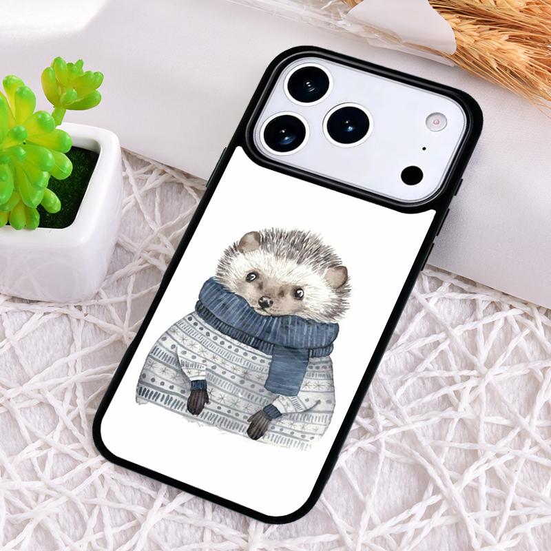 Igel Weiche Handyhülle für iPhone 17 Air 16 15 11 12 14 13 Pro Max Stoßfeste Hülle
