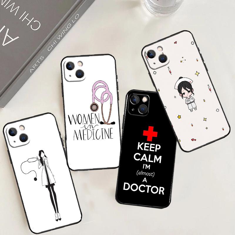 Cartoon Doctor Nurse For Huawei Nova Y61 Y60 Y70 Y72 Y73 Y90 Y91 12i 11i 3i 7i 8i 9 10 SE P20 P40 P30 Lite Case