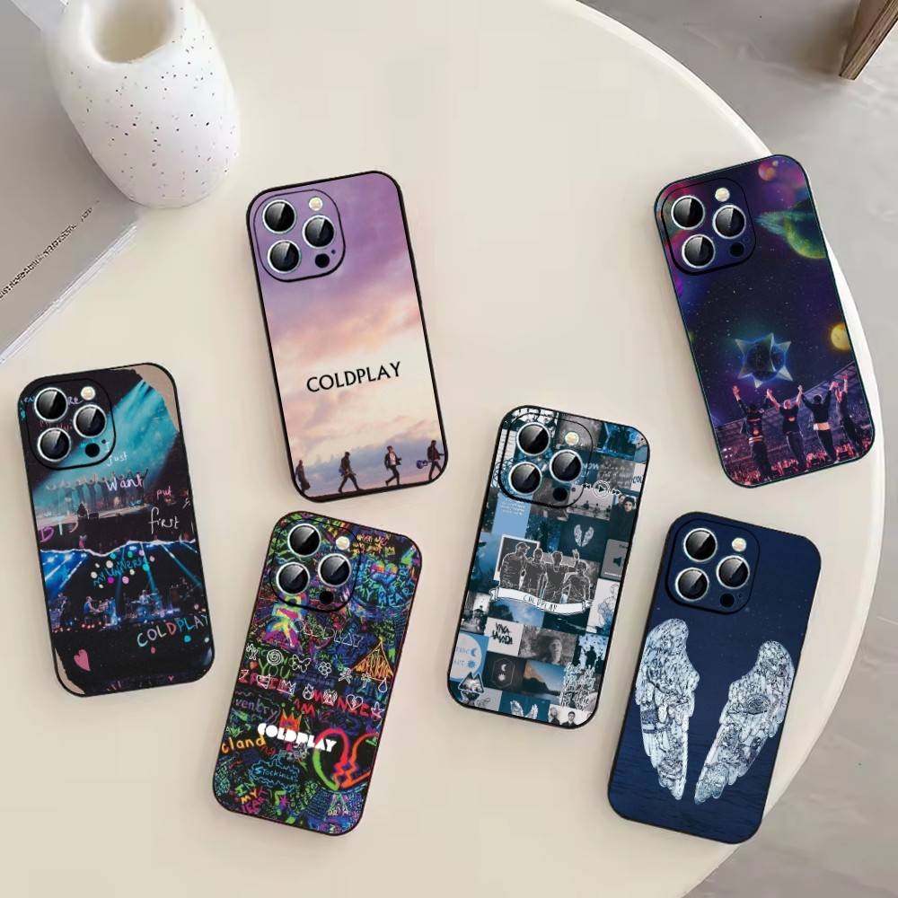 Band C-Coldplay Cool Phone Case For iPhone 17, 16,15,14,13,12,11 Plus,Pro Max, Others Soft Black Cover