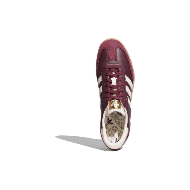 adidas Samba OG Maroon Women Sneakers Rosso Crema-Bianco Oro-Metallico ID0477