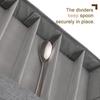 Polyester Utensil Holder Adjustable Compartments Clear Top View Easy Access Container For Home Kitchens Dining Essential HX6C