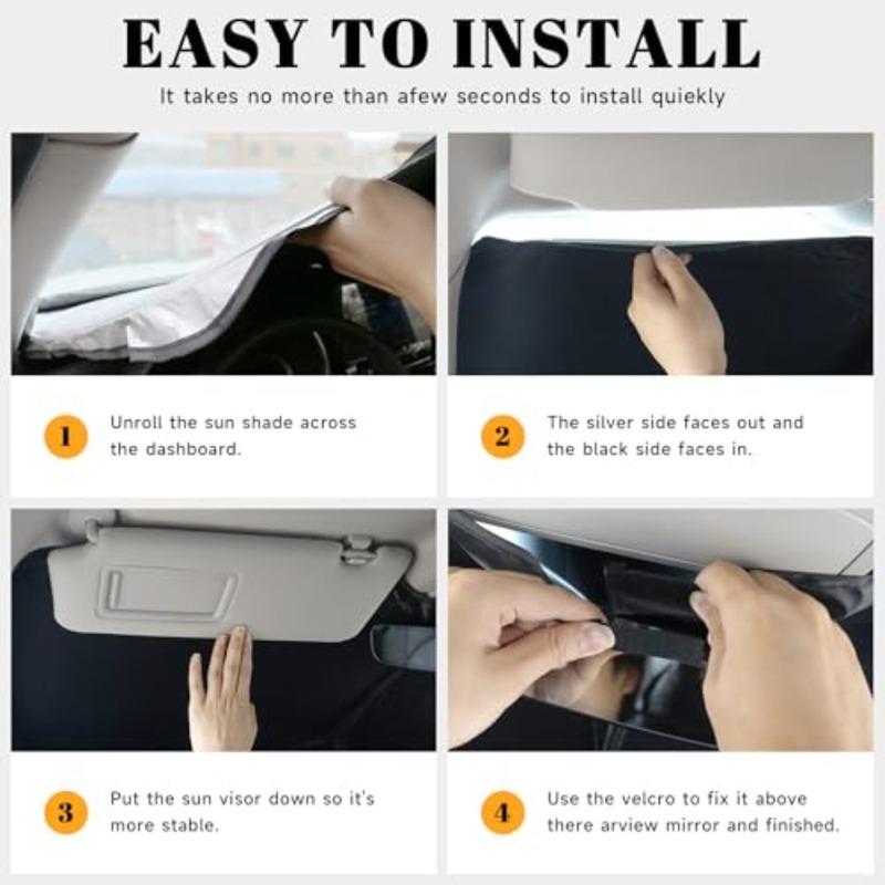 Car Windshield Sun Shade 2026 Accessories OEM Design Reflective Foldable Heat Insulation Sunshade Ultimate Protection