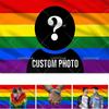Custom Portrait Photo Pink American Flag Meme Tapestry Personalized Tapestry Lesbian Flag Banner Wall Decor Arsthetic Flags
