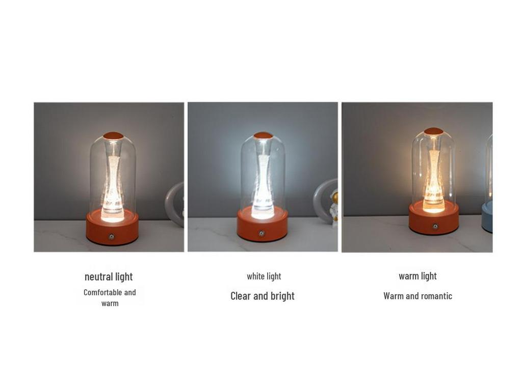 Acrylic Wrought Iron Night Light: Elegant Table Lamp for Hotels, Cafes, and Bedrooms