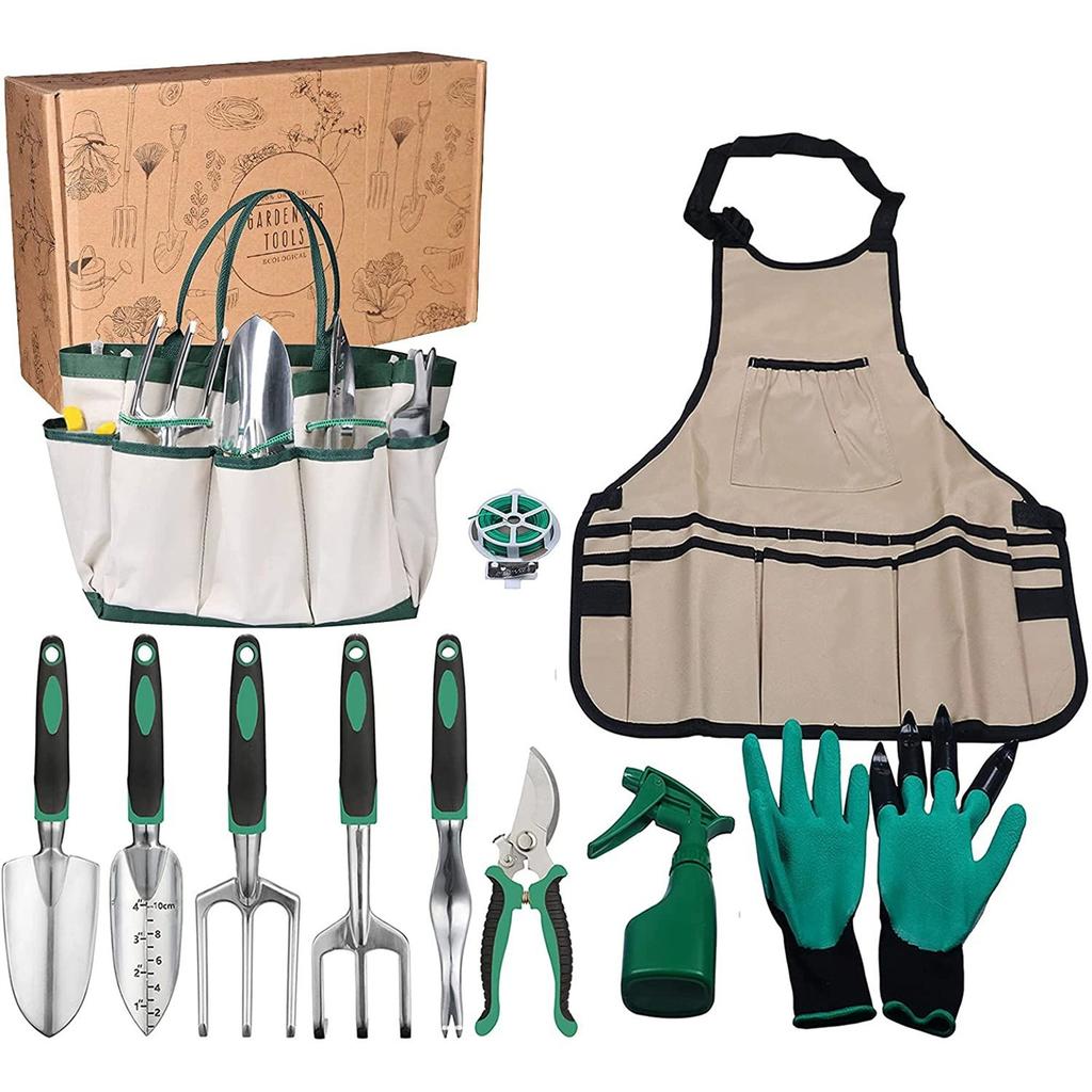 Garden Tools Set – Complete Hand Tool Kit for Planting, Weeding & Outdoor Gardening, & Ergonomic