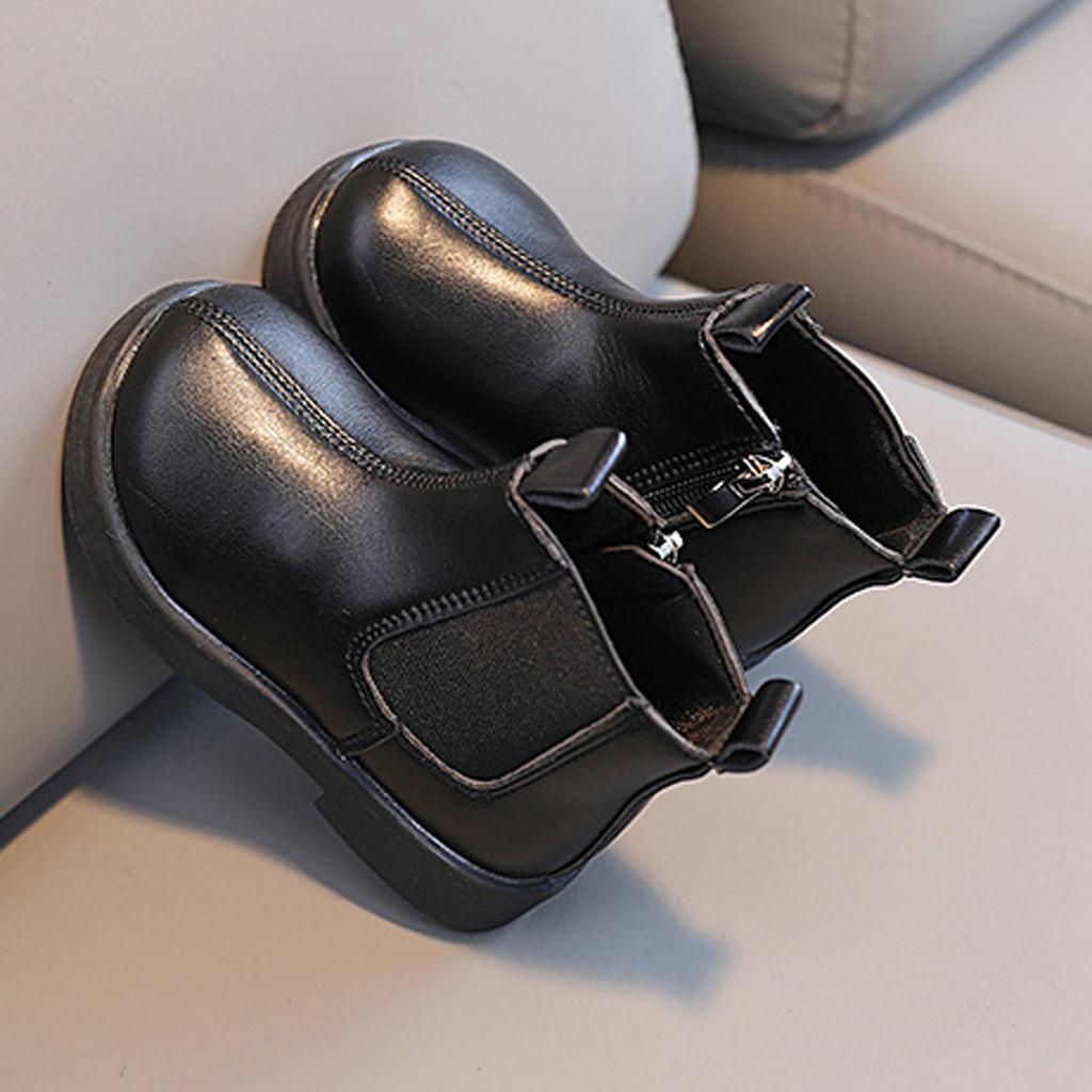 Girls Boots Unisex-Child Mid Calf Toddler Cowboy Boots Low Heel Booties Pointed Toe Slip On Sock Shoes For All Seasons