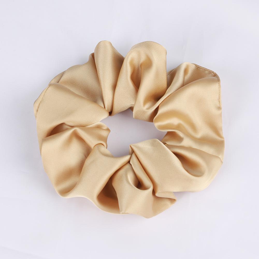 Silk Satin Scrunchies Elastic Hair Bands Women Girls Ponytail Holder Hair Ties Headbands High Quality Hair Accessories Fashion