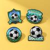 2026 World Cup Football Badge Pin: USA, Canada, Mexico Major League Fan Commemorative Brooch