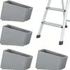 Multi-purpose ladder leg pads 2/4pcs, anti-skid rubber foot sleeves, shockproof and insulating for step ladders