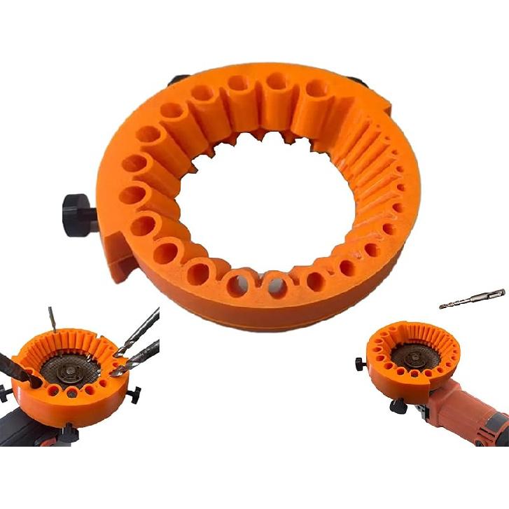 Drill Bit Sharpener for Grinder, Power Drill Bit Grinding Attachment, Handheld Drill Sharpener, Angle Grinder Drill Bit Sharpener, Compatible with 2