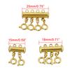 LOULEUR Stainless Steel Spring Buckle Lobster Clasps Connectors Slide Tube Lock Spacer Clasp Multi Strands Magnetic wholesale