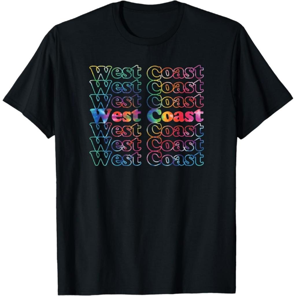 Westküsten-Coolness Vintage-inspiriertes Batik-T-Shirt