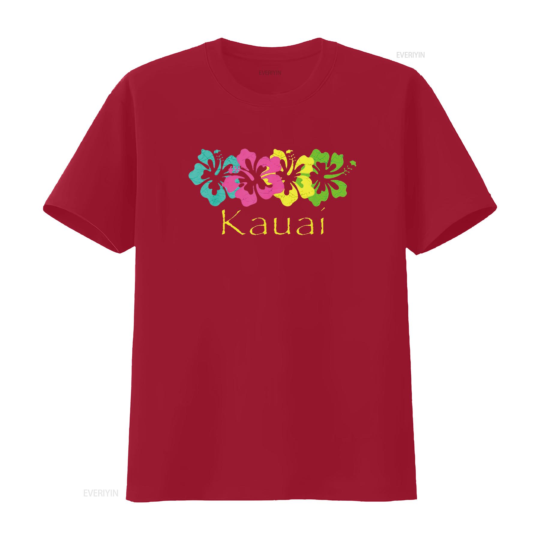 

Womens Kauai Tropical Beach Design Travel Surf T Shirt White 4X Large vintage Washed homme Soft Slightly Stylish fashion S