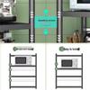 Beifu 5-Layer Carbon Steel Kitchen Storage Rack