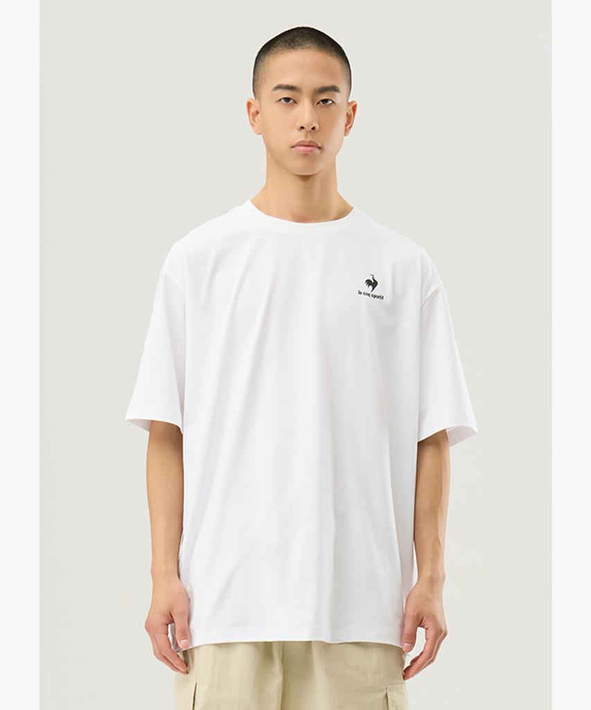 LECOQ Logo Graphic Short Sleeve T-Shirt - White (Qq223Lrs42) (A Type)