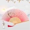 Fan Summer Gift Party Supplies Home Decoration Handle Hand Fan Silk Folding Fan Photo Prop Tool