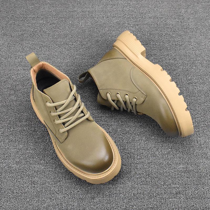 """Herrtrendiga Koreanska Brittiska Chelsea Martin Boots - Andningsbara Höst/Vinter Mångsidiga Korta Stövlar"""