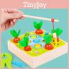Colorful Wooden Magnetic Fishing Toy For Kids With Cute Farm And Dinosaur Themes
