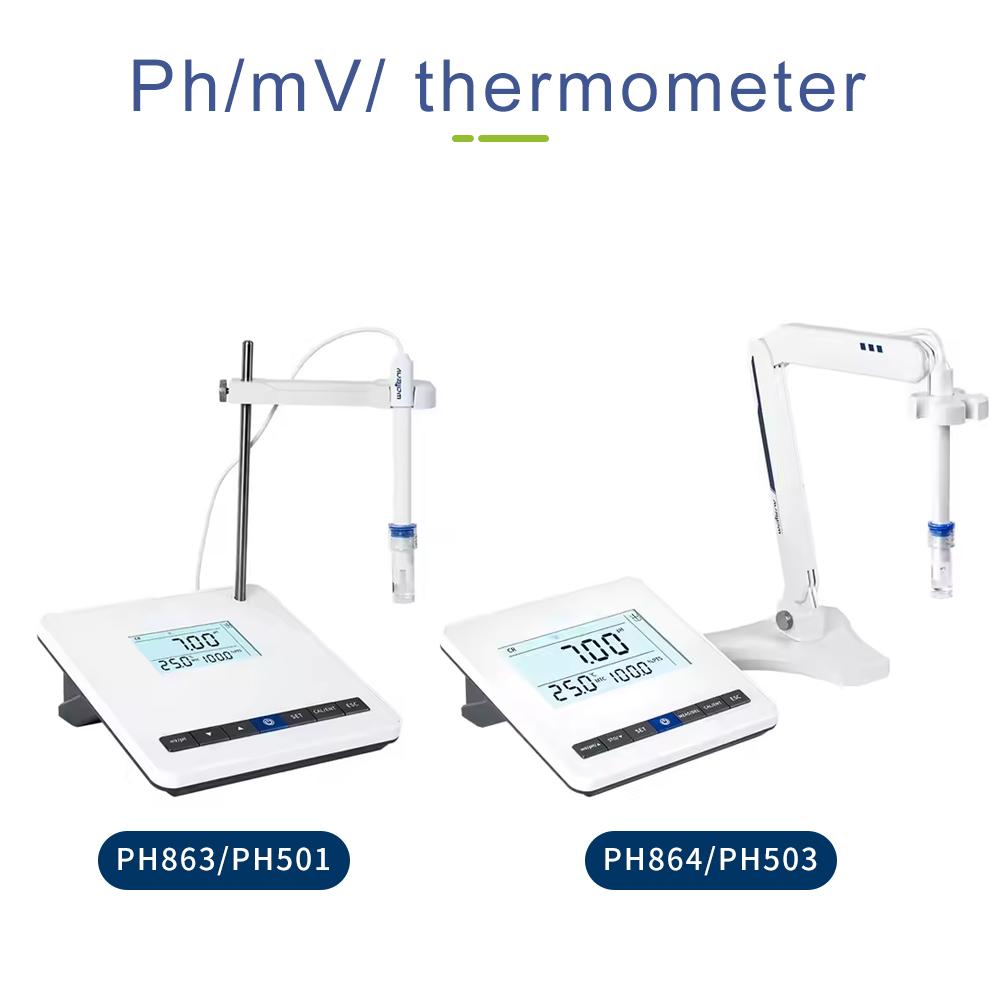 Lab Benchtop PH Meter LCD Digital PH Tester CR SR Measurement PH Electrode Water Quality Detector for Scientific Research